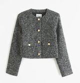 Abercrombie & Fitch Collarless Jacket Photo 0