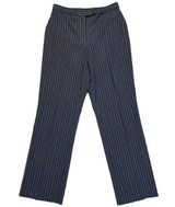East 5th Womens Pin Stripe Hi Rise Straight Leg Dress Pants Blue Size 10 EUC Photo 0