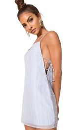 Revolve Periwinkle Petra Side Tie Mini Dress US S Photo 0