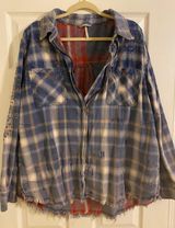 Free People Deconstructed Flannel Jacket Photo 0