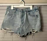 High Waisted Jean Shorts Photo 0