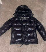 Aritzia Super Puff TNA Black Jacket Liquid Shine M Photo 0