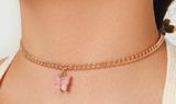 Butterfly Chain Chocker Gold Photo 0