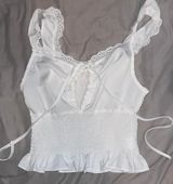 SheIn Cinched White Shirt Photo 0