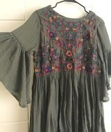 Altar'd State Green Embroidered Dress Photo 0