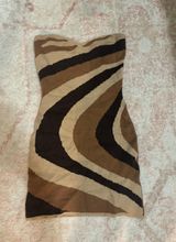 Brown Mini Knit Dress Photo 0