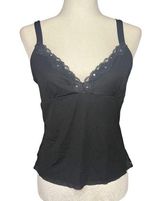 Sheer Y2K Black Lace Tank M Size M Photo 0