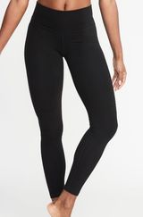 Old Navy Active High Waisted Black Leggings Photo 0