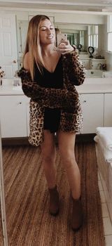 SheIn FAUX FUR LEOPARD PRINT JACKET Photo 0