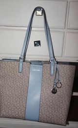 Calvin Klein Tote Purse Leather Photo 0