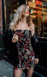 Aubrey Embroidered Mini Dress Photo 0
