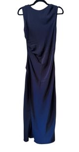 Abercrombie & Fitch black Sleeveless Maxi Dress Open Back Ruched Women's Photo 0