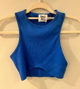 Princess Polly Royal Blue Halter Top Photo 0