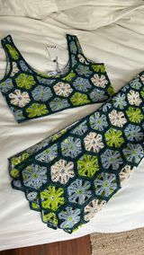 ZARA Crochet Knit Two Piece Set Photo 0