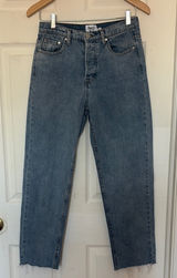 Princess Polly Button Fly Jeans Blue Size 6 Photo 0