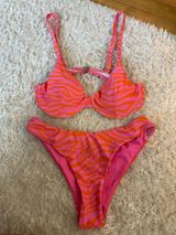 Shein Bikini Set Pink Stripes Never Worn Medium Photo 0