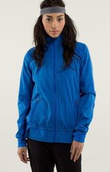- Bandit Jacket Run Baroque Blue Outdoors Hiking Training Full Zip Hood Photo 0