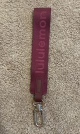 Lululemon Never Lost Keychain Wine Berry Sonic Pink Photo 0