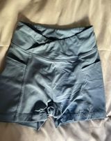 Bo + Tee Blue Biker Shorts  Photo 0