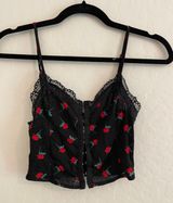 Princess Polly Black Crop Top Photo 0