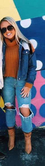 Forever 21 Colorblock Denim Jacket Photo 0