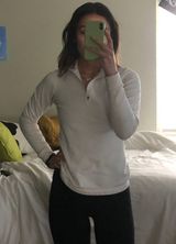 Nike White  Half Zip Photo 0