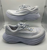 Size 8.5 WIDE Women’s- Hoka One One Bondi 8 White- No Insoles Photo 0