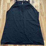 White House Black Market Black Knit Halter Top Size M Photo 0