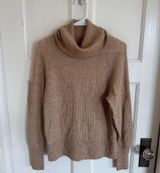Quince tan merino wool baby alpaca blend turtleneck sweater size small Photo 0