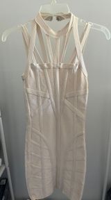 Beige Bodycon Bandage Dress Photo 0