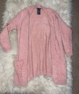 Fuzzy Pink Cardigan Photo 0