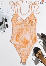 Marble Body Suit Orange Size M Photo 0