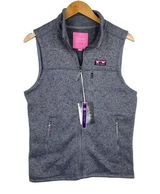 NWT Simply Southern Dark Heathered Gray Full Zip Fleece Lined Vest Size Small Photo 0