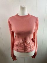 Almost Famous Ruched Modern Rose Turtle Neck Sweater in Size XL NWT Photo 0