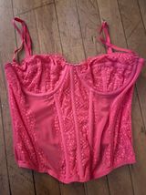 Urban Outfitters Hot Pink Out From Under Modern Love Corset Top Photo 0