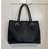 Kate Spade Ariel Black Saffiano Leather Tote Bag Purse Work Shoulder Handbag GUC Photo 0