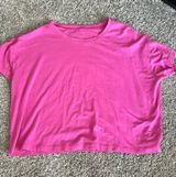 Lululemon Pink Cropped Tee Photo 0