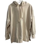 Aerie Women's Oversized Beige Hoodie XL Long Sleeve Casual Relaxed Fit Photo 0