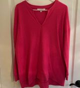 Loft  waffle knit v neck tunic top Photo 0