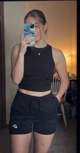 Nike Black Sweat Shorts Photo 0