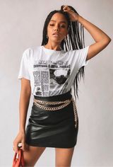 Princess Polly Leather Skirt Photo 0