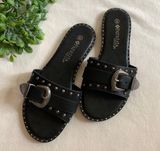 Black Buckle Sandals Size 5.5 Photo 0
