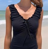 malena coquette bow top black Photo 0