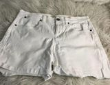 J Crew Womens White Stretch Low Rise Light Wash Regular Jean Shorts Size 27 Photo 0