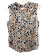West floral V-neck tank top size medium Photo 0