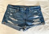 Outfitters Ripped Jean Shorts Photo 0