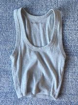 Abercrombie & Fitch Grey Scoop Tank Photo 0
