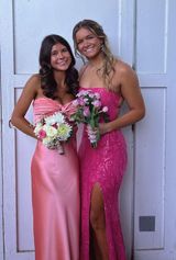 Pink Sparkly Prom Dress Size M Photo 0