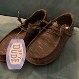 NEW Hey Dude Wendy Heathered Stretch Midnight Black Woman Size 8 Photo 0