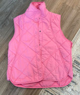 Oversized quilted vest Pink Size M Photo 0